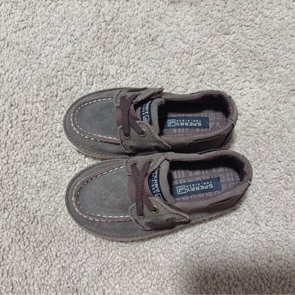 Sperry Top-sider Toddler Shoes Upper Leather Flats Boy Loafers Size 7.5M infant